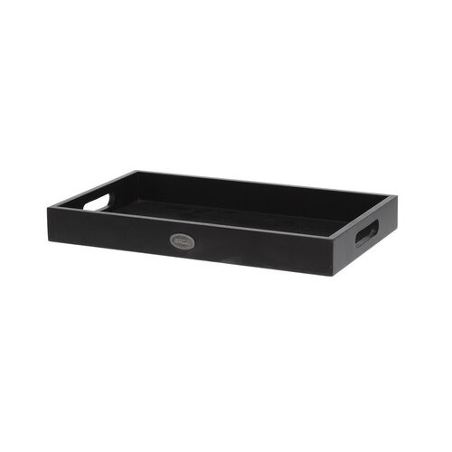 Deko-Tablettset Living Schwarz, 2 Stk.