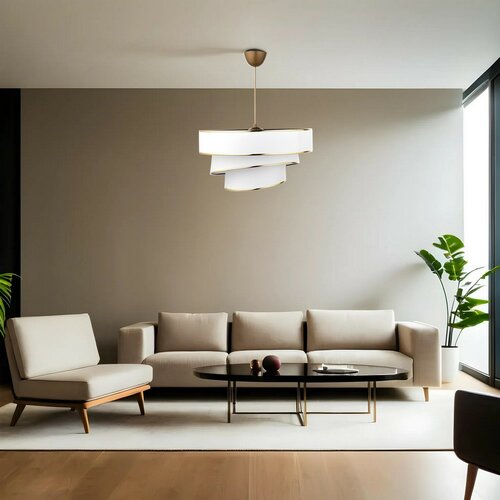 Lampă suspendată Couper - White, Gold