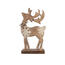 4Home Dekorácia z mangového dreva Snowflake Deer, 33 cm