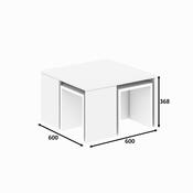 Stolik konferencyjny Ortanca White