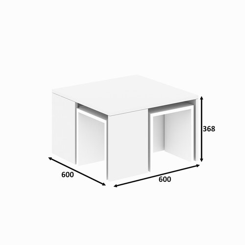 Masă de cafea Ortanca White