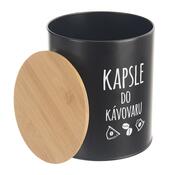 Orion Plechová dóza na Kapsle do kávovaru, BLACK​