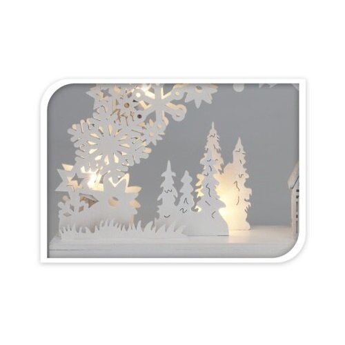 Різдвяна світна декорація Winter Dream, 32 x 22 x 5,5 см, 8 LED, теплий білий