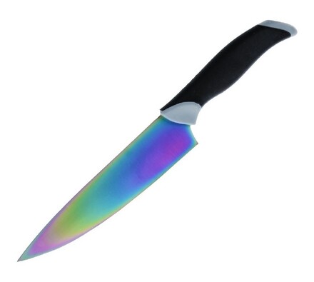 Titanový nůž kuchyňský, 20 cm, stříbrná, 20 cm