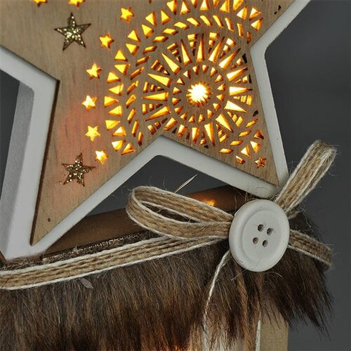 Solight 1V237 Vánoční LED dekorace Hvězda 10 LED, teplá bílá, 40 cm