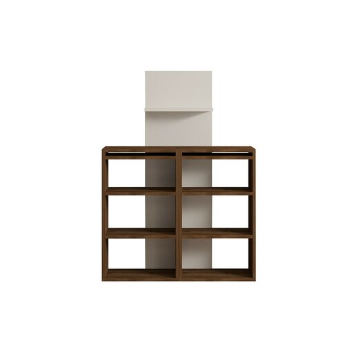 Pracovný stôl Handy Walnut and White