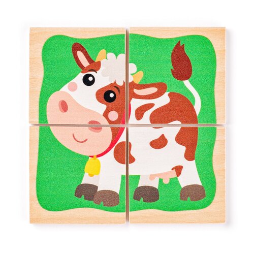 Woody Minipuzzle Domácí zvířátka