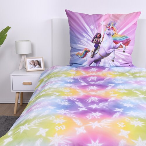 Herding Bavlnené posteľné prádlo Unicorn Academy,135 x 200 cm, 80 x 80 cm