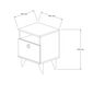 Nachttisch Barlo White