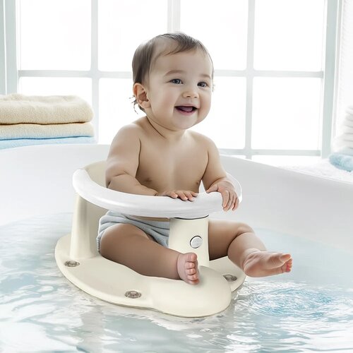 Dolu Baby scaun de baie antiderapant, bej , 16,5 x37,5 x 30,5 cm