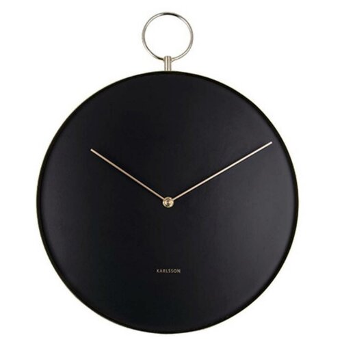 Karlsson 5765BK dizajnové nástenné hodiny, pr. 34 cm