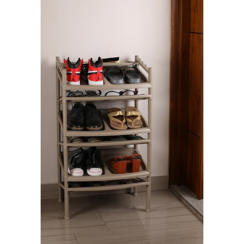 Szafka na buty 6 półek Brown 52 x 34 x 91 cm