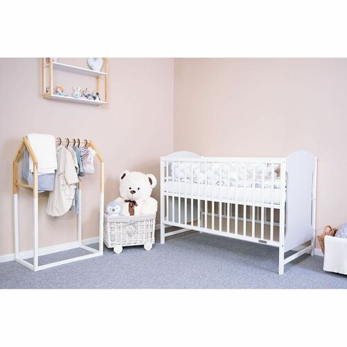 Pătuț pentru copii New Baby Mia, gri