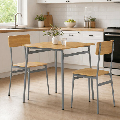 Jídelní set pro 2 osoby CORE Wild Oak, šedá konstrukce
