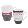 Cană de Crăciun Orion din porțelan 340 ml, 2 buc