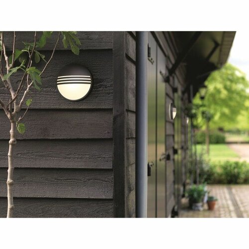 Lampă de perete cu LED Philips 17296/30/16 pentruexterior Yarrow 21 cm, negru