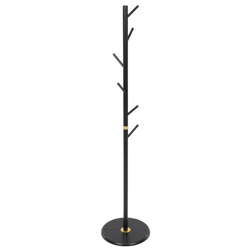 Autronic DR-N1006 BK Kleiderständer aus Holz, schwarz, 40 x 175 cm