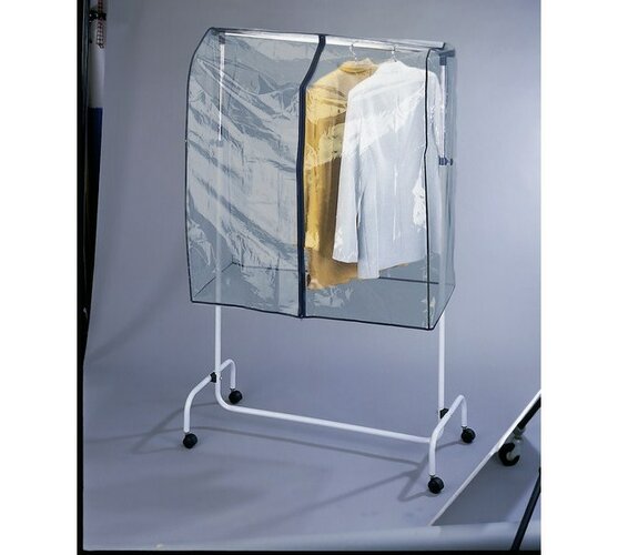 Ochrana na stojan s oblečením, transparentná, 117 x 97 x 53 cm