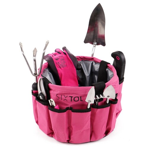 Sixtol Set vrtnega orodja Garden pink, 10 kosov