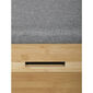 Autronic DR-N1014 GREY2 Schuhbank mit Sitzkissen, 60 x 51 x 29 cm