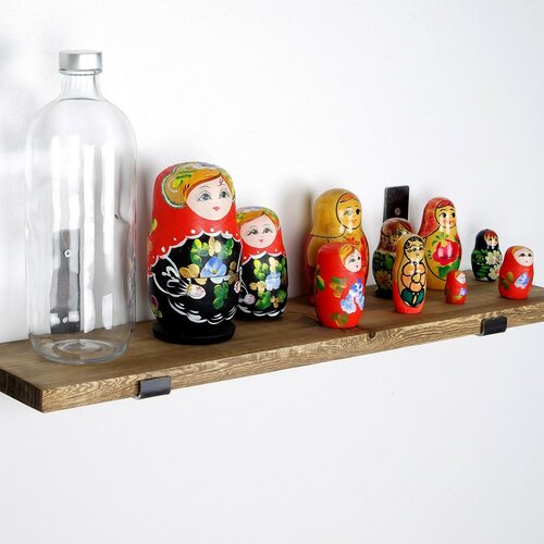 Półka Lam009 Black and Walnut