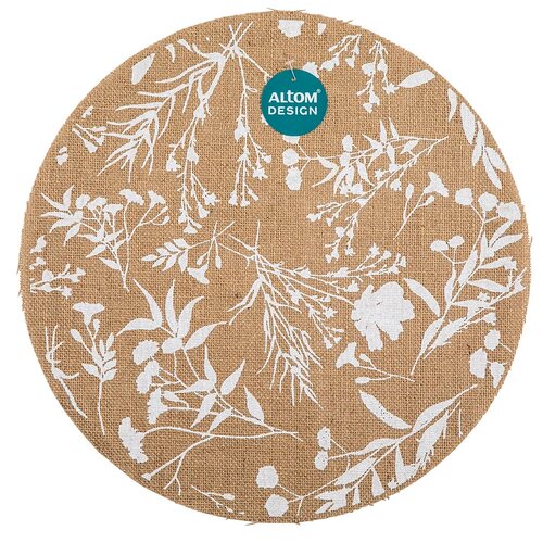 Altom Jutová prtička Meadow premer 38 cm, naravna