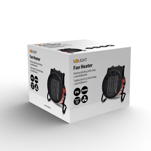 Solight KP11 horkovzdušný přímotop s ventilátorem, 3000 W