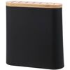 Suport pentru cuțite EH cu capac din bambus 23 x 8x 23,5 cm, negru