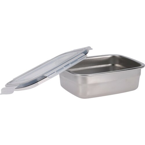 Excellent Houseware Edelstahl-Frischhaltedose mit Kunststoffdeckel, 500 ml