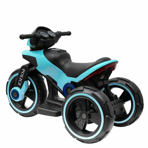 Baby Mix Detská elektrická motorka Polica modrá, 100 x 50 x 61 cm