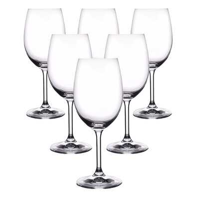 Crystalex 6dílná sada sklenic na víno LARA, 0,45 l