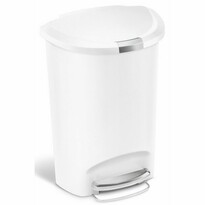 Simplehuman Koš s pedali, 50 l, bel