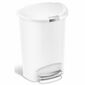 Simplehuman pedálos kuka, 50 l, fehér