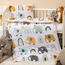 4home Detské bavlnené obliečky do postieľky Little elephant, 100 x 135 cm, 40 x 60 cm