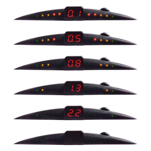 Parkolóasszisztens 4 érzékelővel és LED kijelzővel