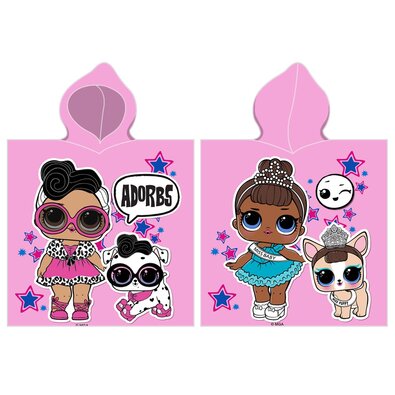 Poncho copii L.O.L. Surprise LOL Adored Girls, 55 x 110 cm