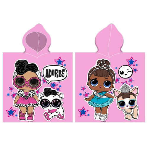 Poncho copii L.O.L. Surprise LOL Adored Girls, 55 x 110 cm