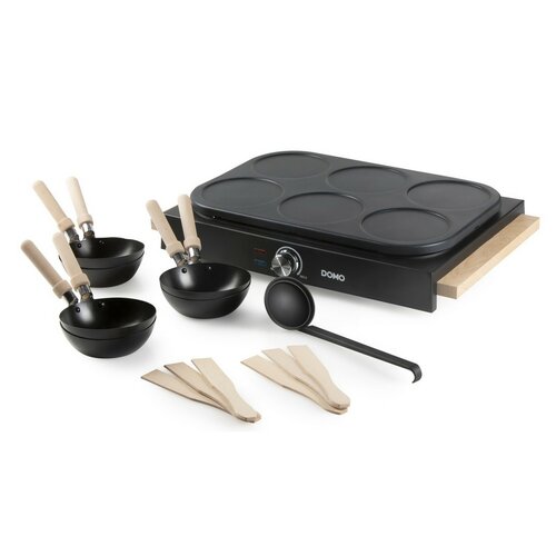 DOMO DO8719W elektrická fritéza a WOK, 2v1