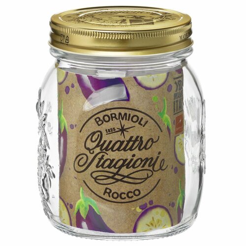 Bormioli Rocco Skleněná dóza s víčkem Quattro Stagioni, 700 ml