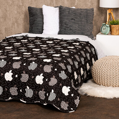 4Home Prekriv za posteljo Black fruit, 140 x 220cm