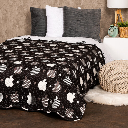 4Home Prekriv za posteljo Black fruit, 140 x 220cm