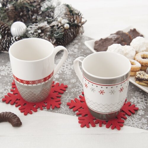 Orion Porzellan Weihnachtsbecher 340 ml, 2 Stück