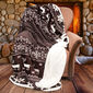 Pătură din imitație de lână Ren maro, 150 x 200 cm