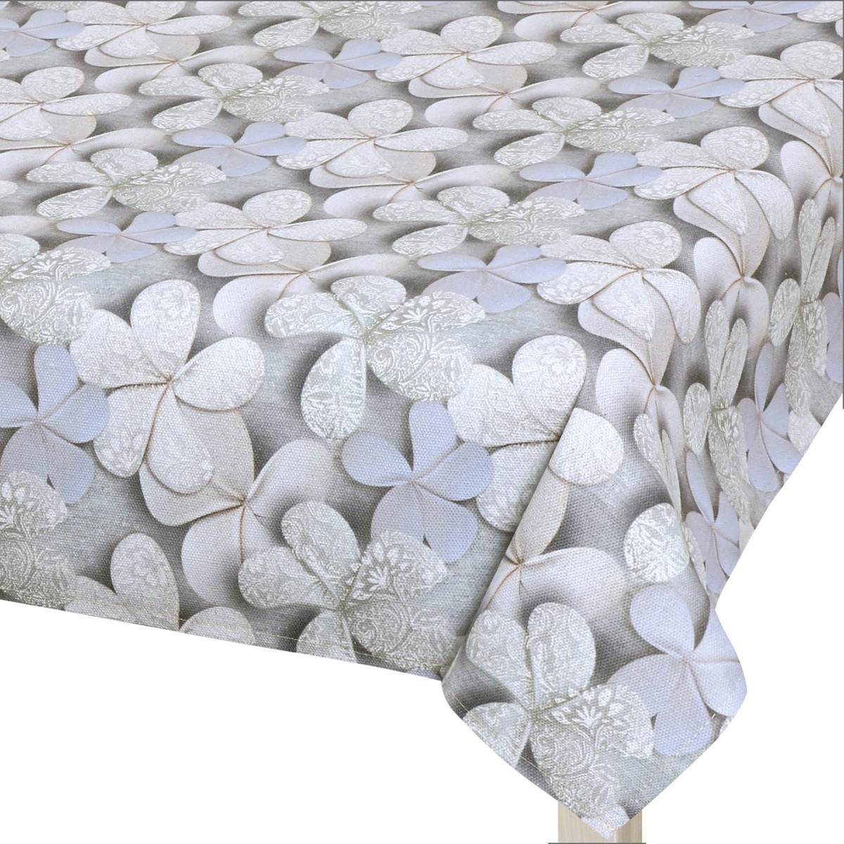 Față de masă Bellatex DITA Flower gri , 120 x 140cm, 120 x 140 cm