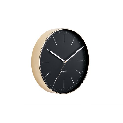 Karlsson 5695BK Designové nástenné hodiny, 28 cm