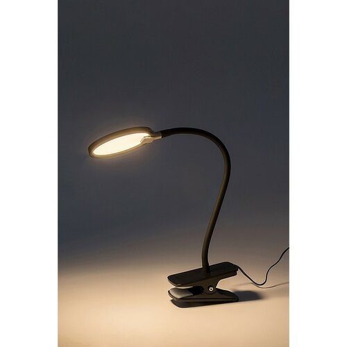 Rabalux 74199 stolná LED lampa s klipom Marcin, čierna