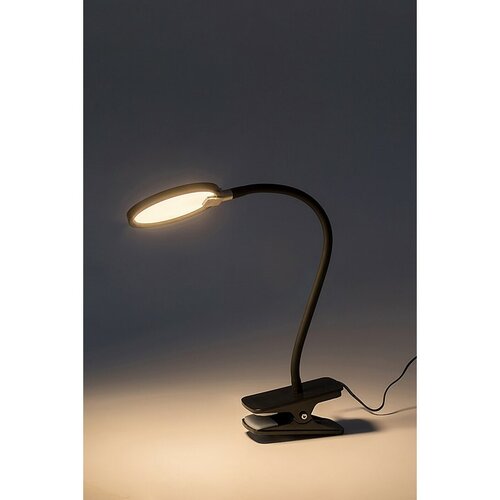 Rabalux 74199 stolní LED lampa s klipem Marcin, černá