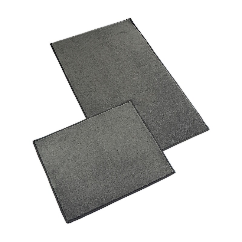 Bellatex Zestaw dywaników łazienkowych bez wycięć BANYGOLD ciemnoszary, 60 x 100, 60 x 50 cm