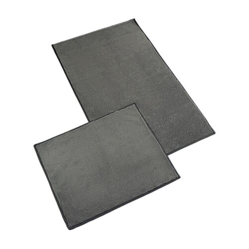 Bellatex Set de covorașe de baie fără decupaj BANYGOLD gri închis, 60 x 100, 60 x 50 cm