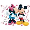 Samolepiaca dekorácia Minnie a Mickey, 42,5 x 65 cm